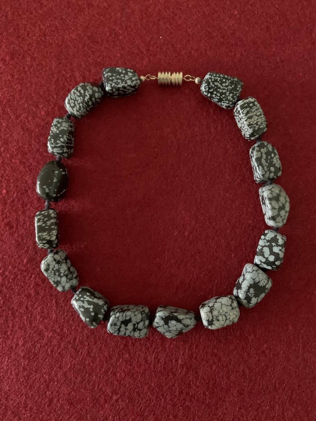 Catenine: Halskette Schneeflockenobsidian – Usato da Weggis venduto da Viva80 1