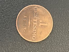 1 centesimo Regno Lombardo Veneto 1843