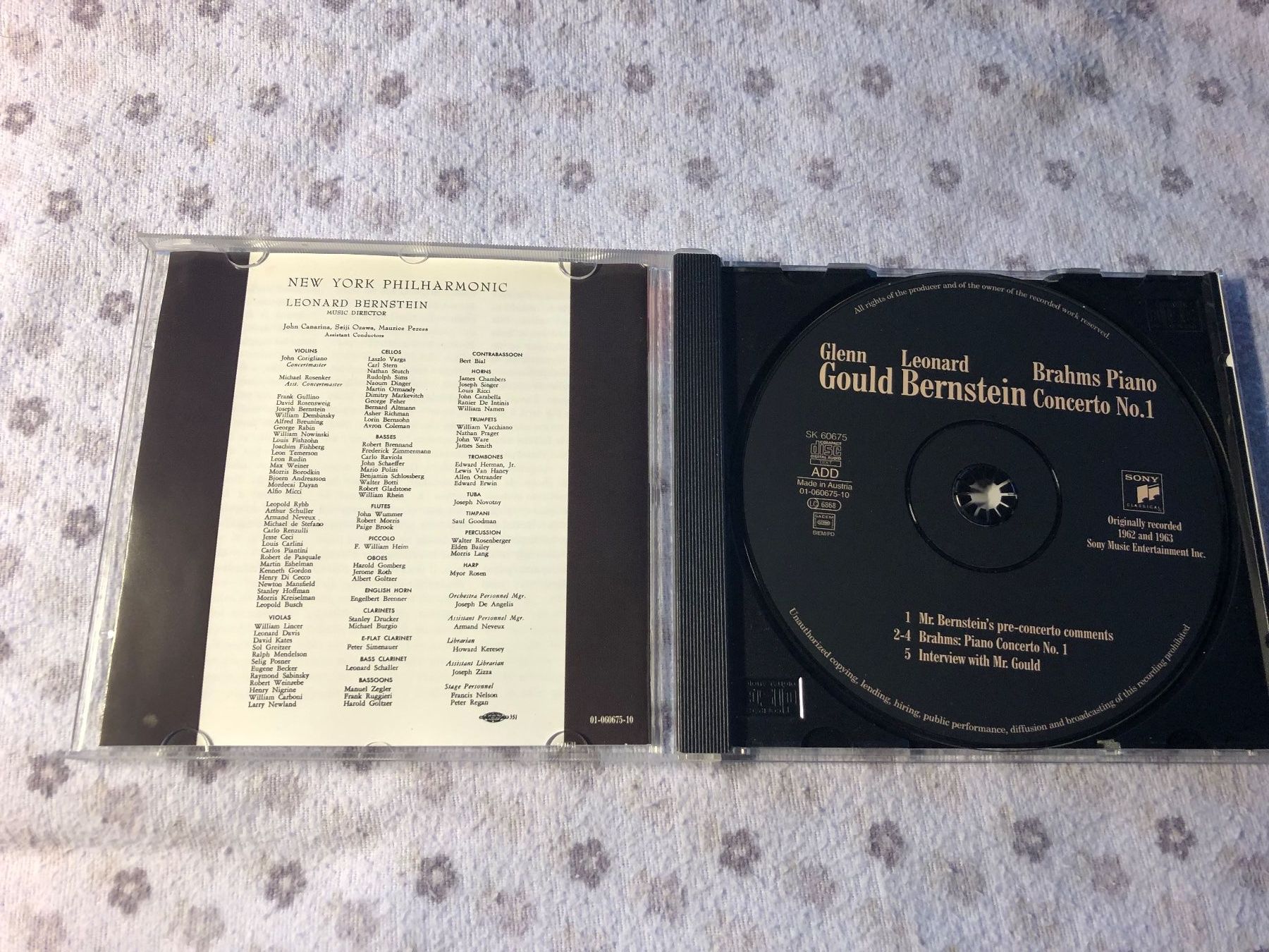 CD: Gould Bernstein Brahms Klavierkonzert Nr. 1 CD – Usato da Schübelbach venduto da Bemafaja 2