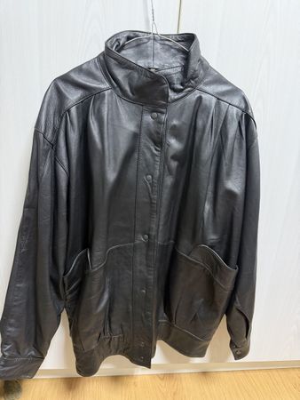 Damen Lederjacke schwarz Grösse 42 guter Zustand