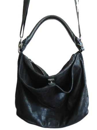 MARC O'POLO Tasche weiches Leder schwarz mit Lüster gepflegt