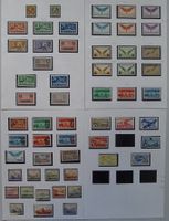1919-1963, FLUGPOST Sammlung mit ungebrauchten * Marken.