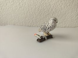 Schleich Schnee Eule Waldtiere Vogel Schneeeule Fähnchen