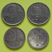 Münzen SPANIEN WM1982