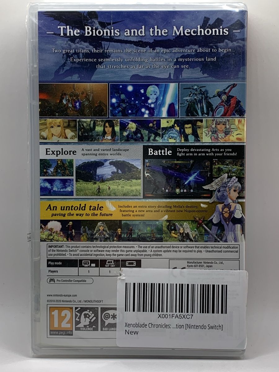 Nintendo Giochi: Xenoblade Chronicles Definitive Ed. - Nintendo Switch NEU  – Nuovo e nell'imballaggio originale da Ostermundigen venduto da RG-Collector 1