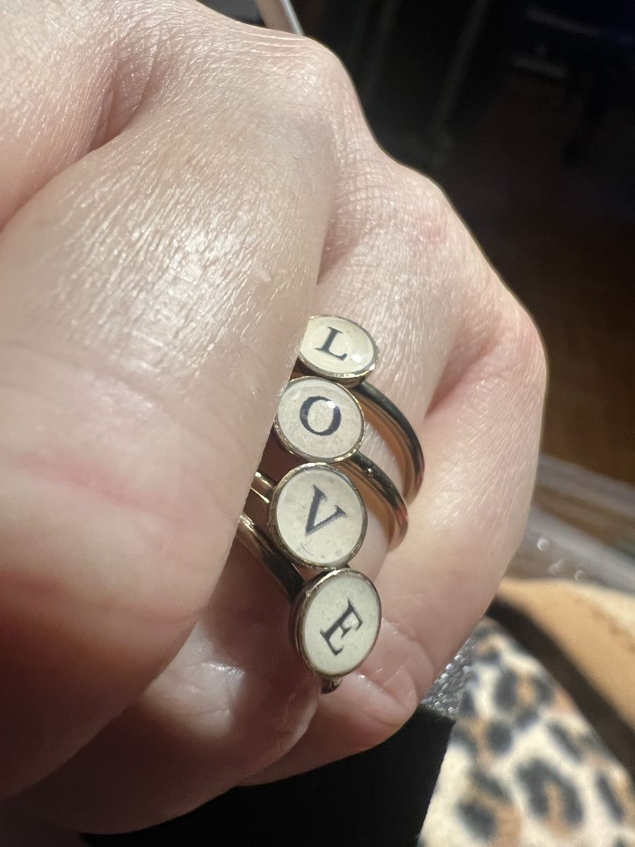 Anelli: LOVE Ring Set - Grösse verstellbar – Nuovo (secondo la descrizione) da Melide venduto da fashiono5 1