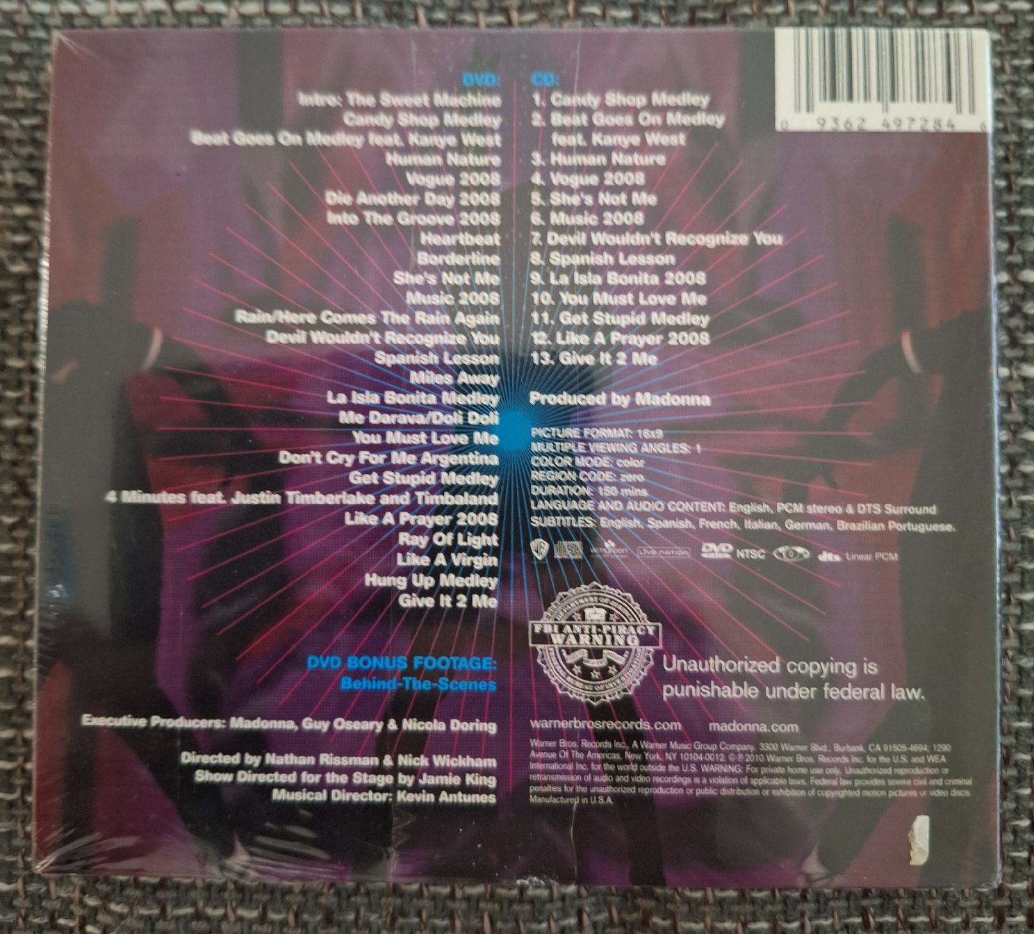 Alle DVDs: Madonna Sticky & Sweet Tour DVD & CD – Neu und originalverpackt aus Luzern von thomarco 1
