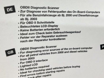 Messen: Diagnosegerät Auto Testgerät EOBD / OBD2 – Neu (gemäss Beschreibung) aus Uerkheim von Kaufoption 2
