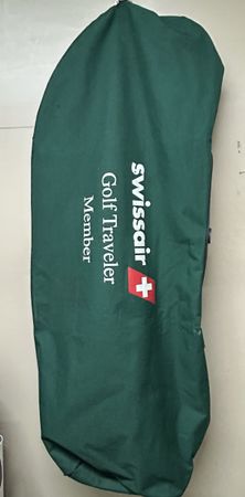 Original Vintage Swissair & Credit Suisse Golf Reisetasche