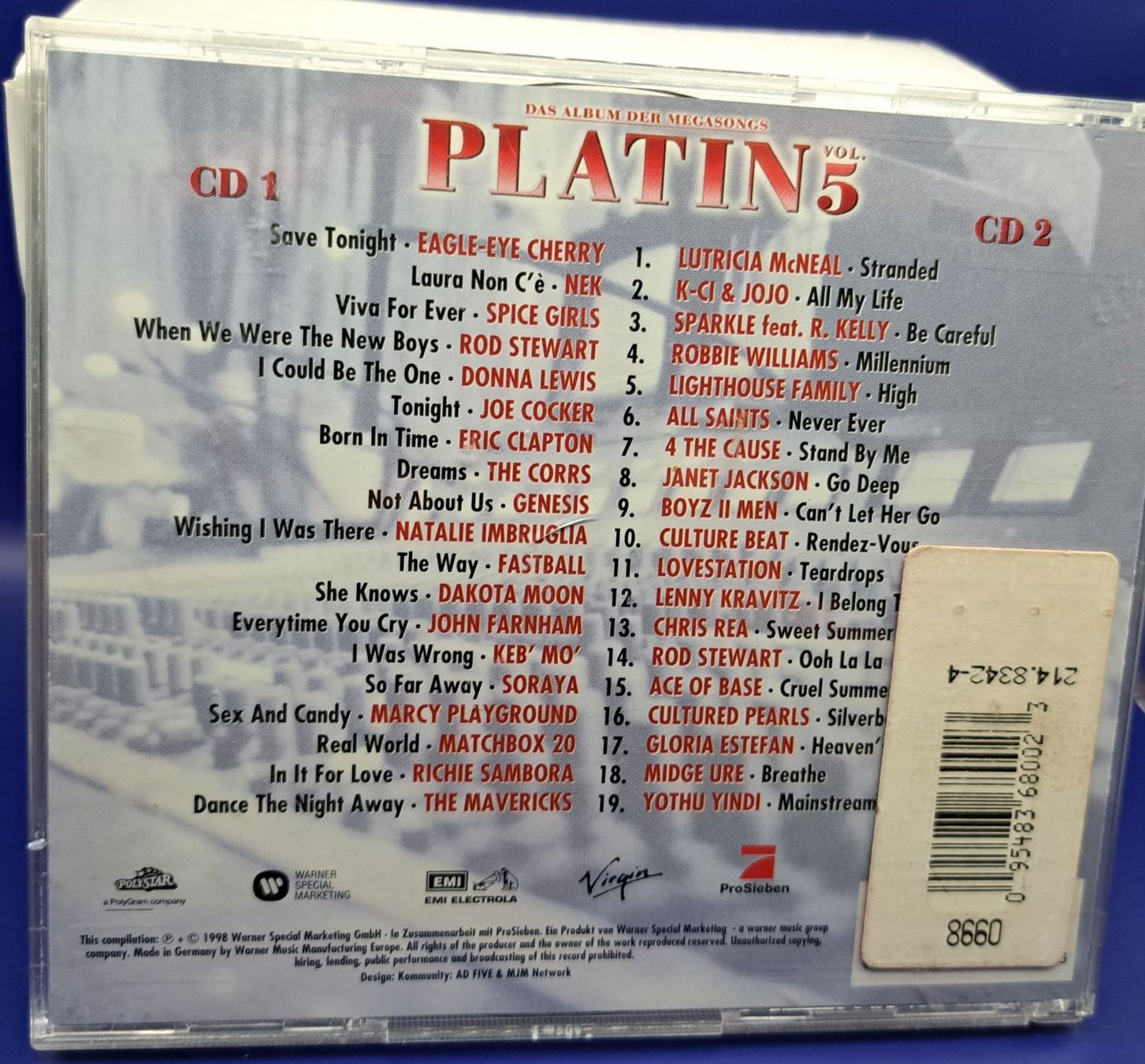 CD: Doppel CD      "PLATIN "     VOL. 5        (1998) – Nuovo (secondo la descrizione) da Alpnach Dorf venduto da harrys-vinyl-Cd-shop 1