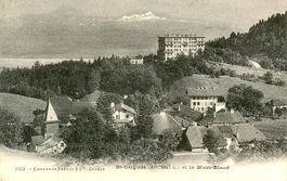 St. Cergues - et le Mont Blanc + 1906