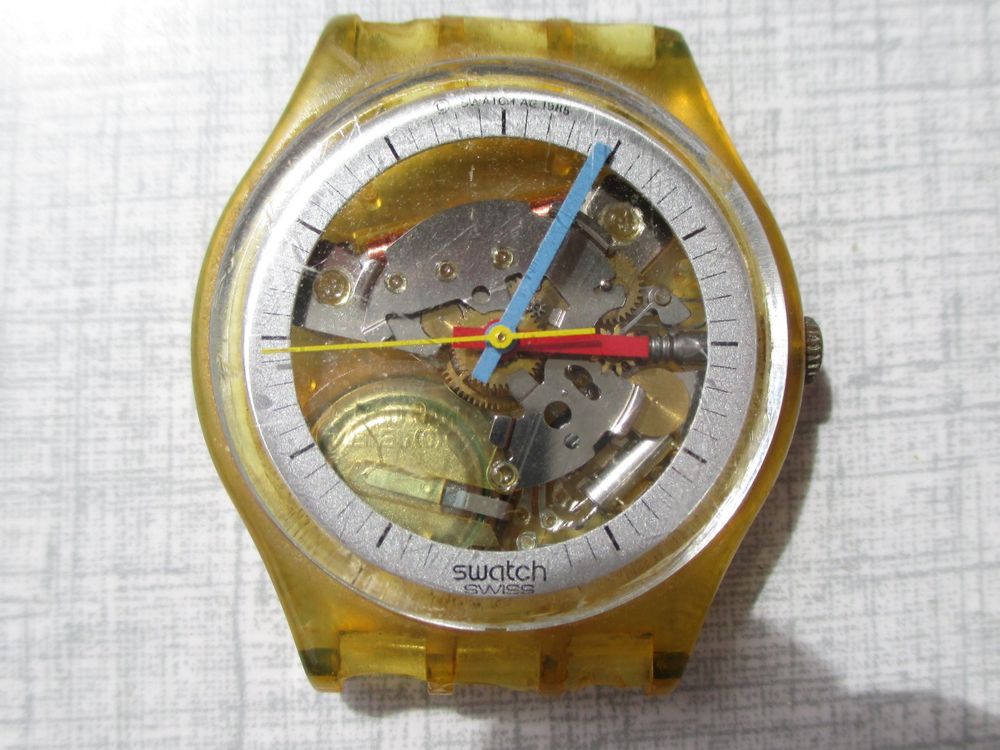Swatch Jelly Fish, von 1985, läuft einwandfrei, kein Armband (Gebraucht ...