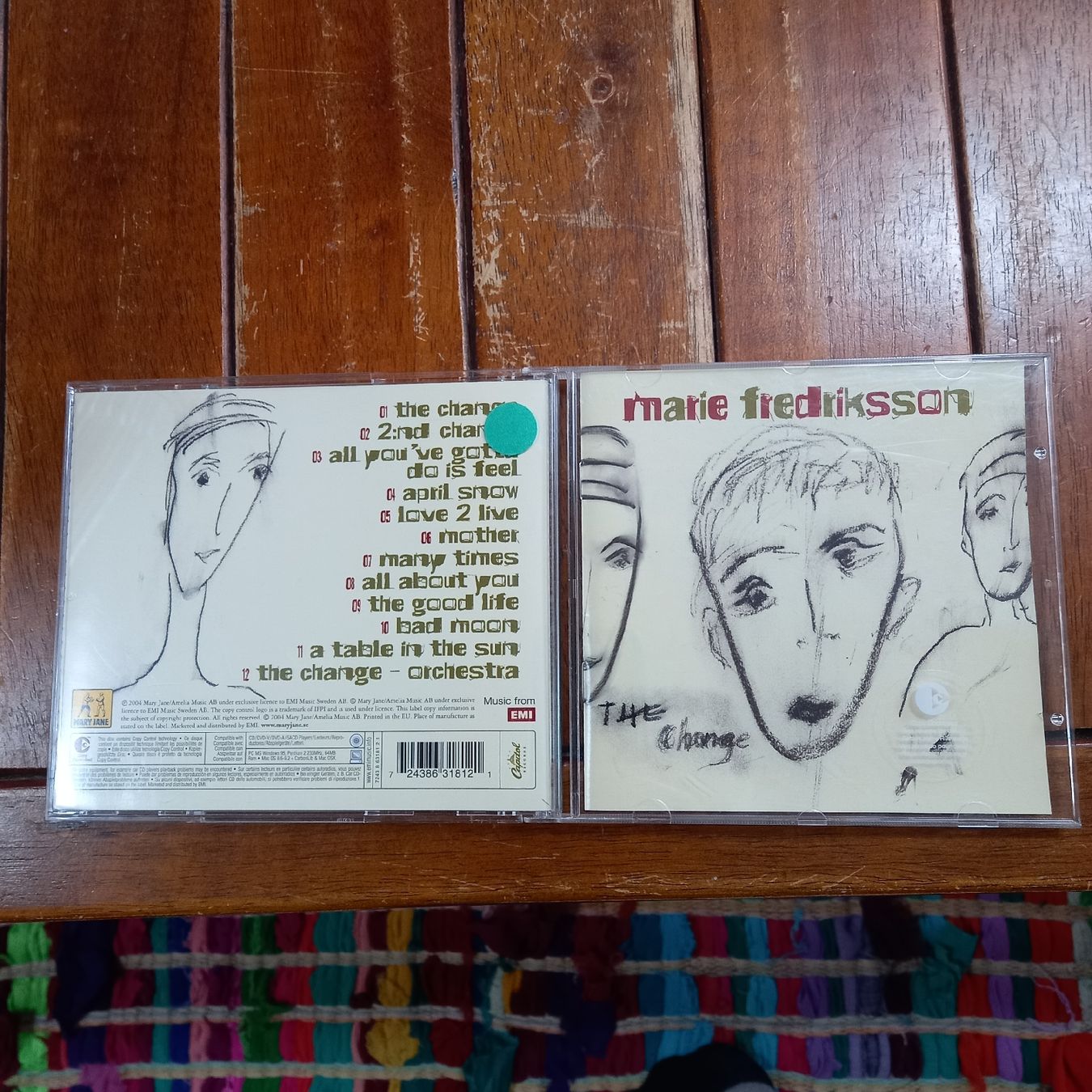 CD: Marie fredriksson- the change – Usato da St-Cergue venduto da VeganWarrior