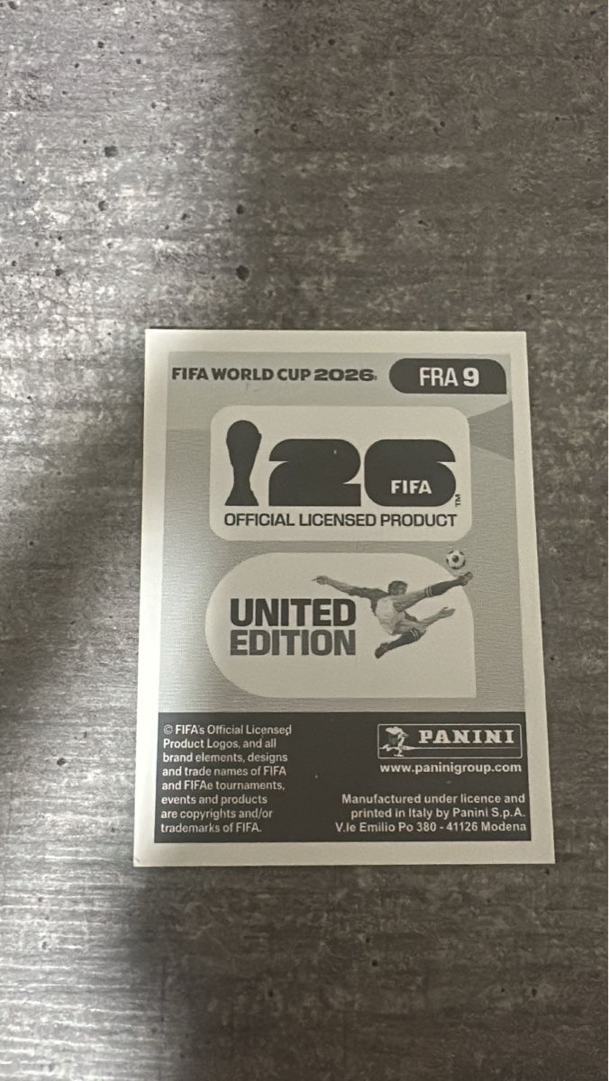 Panini Carte collezionabili: FRA 9 , FIFA WORLD CUP 2026 PANINI  – Nuovo (secondo la descrizione) da Frauenfeld venduto da 1PegPeg1 1