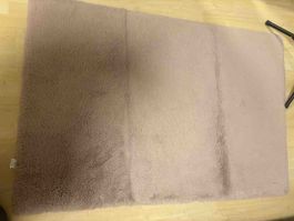 Teppich in Altrosa flauschig akzeptabler Zustand