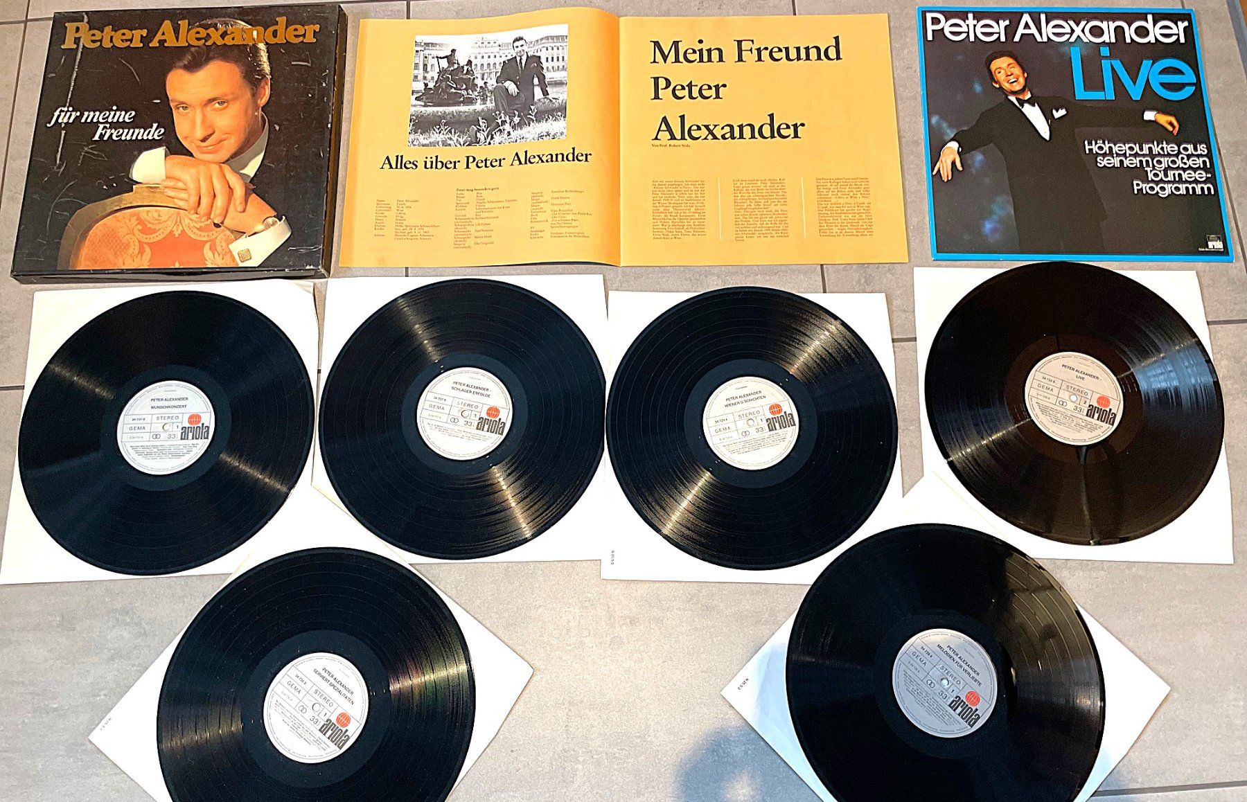 Dischi in vinile: Box mit 6 LPs - PETER ALEXANDER - Top-Zustand! – Nuovo (secondo la descrizione) da Wattwil venduto da webrawa