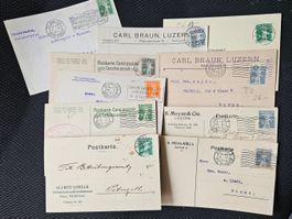 Set mit 10 Firmen Postkarten (u.a. Tellknab Typ 3) für 5.--