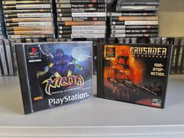 Crusader No Remorse + Ninja of Darkness PS1 Rare