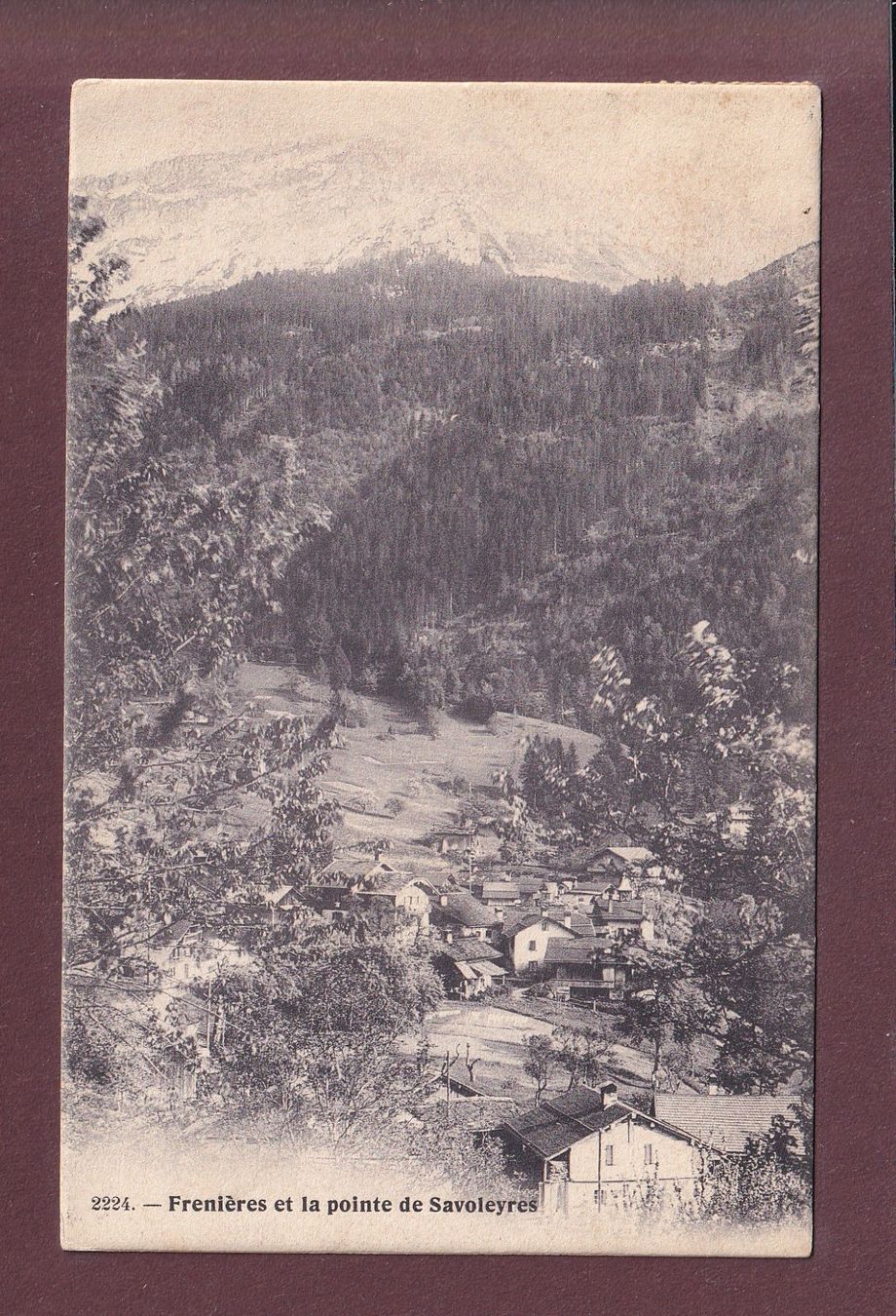 Cartoline postali: FRENIERES - Pointe de Savoleyres - 1915 – Usato da Pully venduto da nicecards