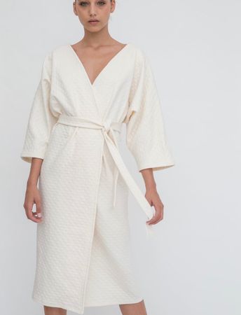 SANIKAI Kimonokleid «Adaliz» Offwhite Gr. S – NEU