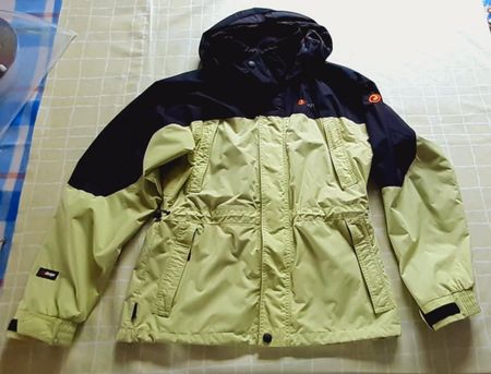 Wanderjacke Sherpa, hellgrün-schwarz