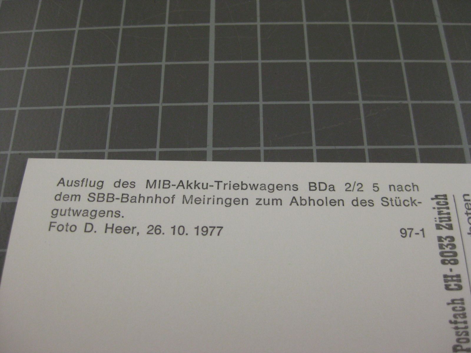 Cartoline postali: Meiringen mit Zug – Usato da Malters venduto da Marosko 2