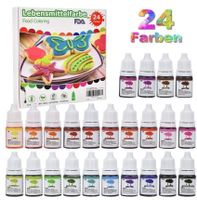 24 X  6ml Lebensmittelfarbe Set