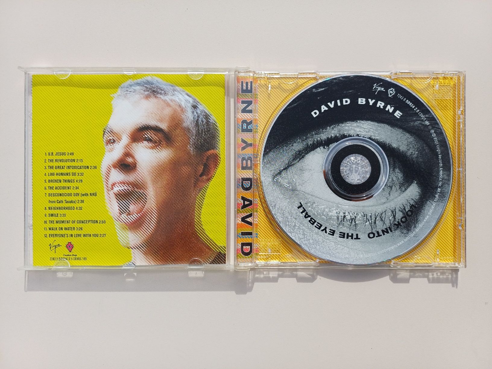 CD: David Byrne "Look into the Eyeball" CD – Usato da Begnins venduto da Drastic-Sound 2