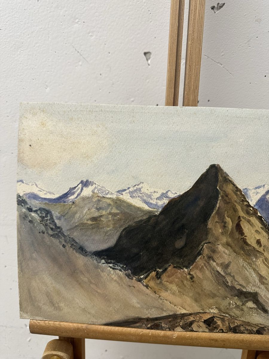 Dipinti: Piz Kesch Berg Gemälde Albula Alpen – Usato da Ebikon venduto da Gaenggeliwaar 2