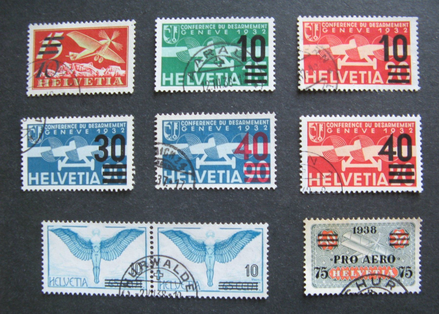Tous les timbres: Flugpost Aufbrauchsausgaben gestempelt – D'occasion à Frauenfeld par Interessent1