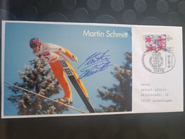 Martin Schmitt - handsignierte Karte mit Sonderstempel FDC