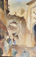 Schmidt aquarelle orientaliste