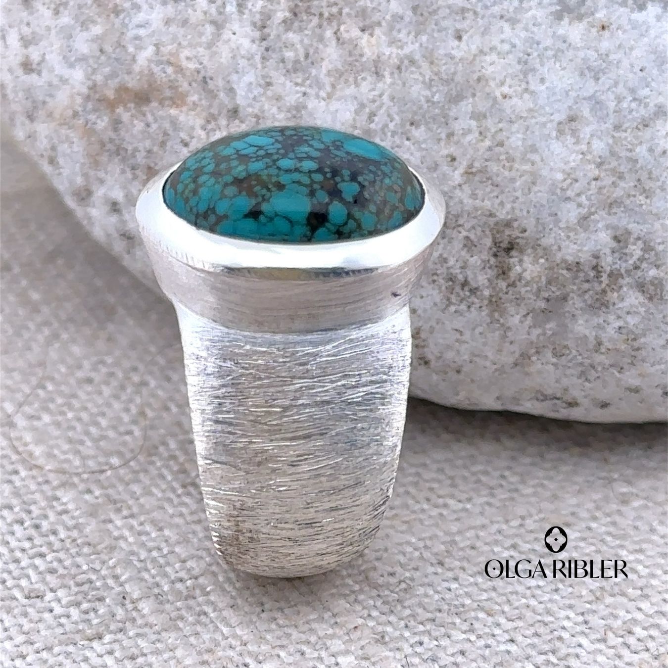 Olga Ribler Anelli: Statement Silber Ring 925 mit Türkise Grösse 52 – Nuovo (secondo la descrizione) da Luzern venduto da Schmuckoutlet 5