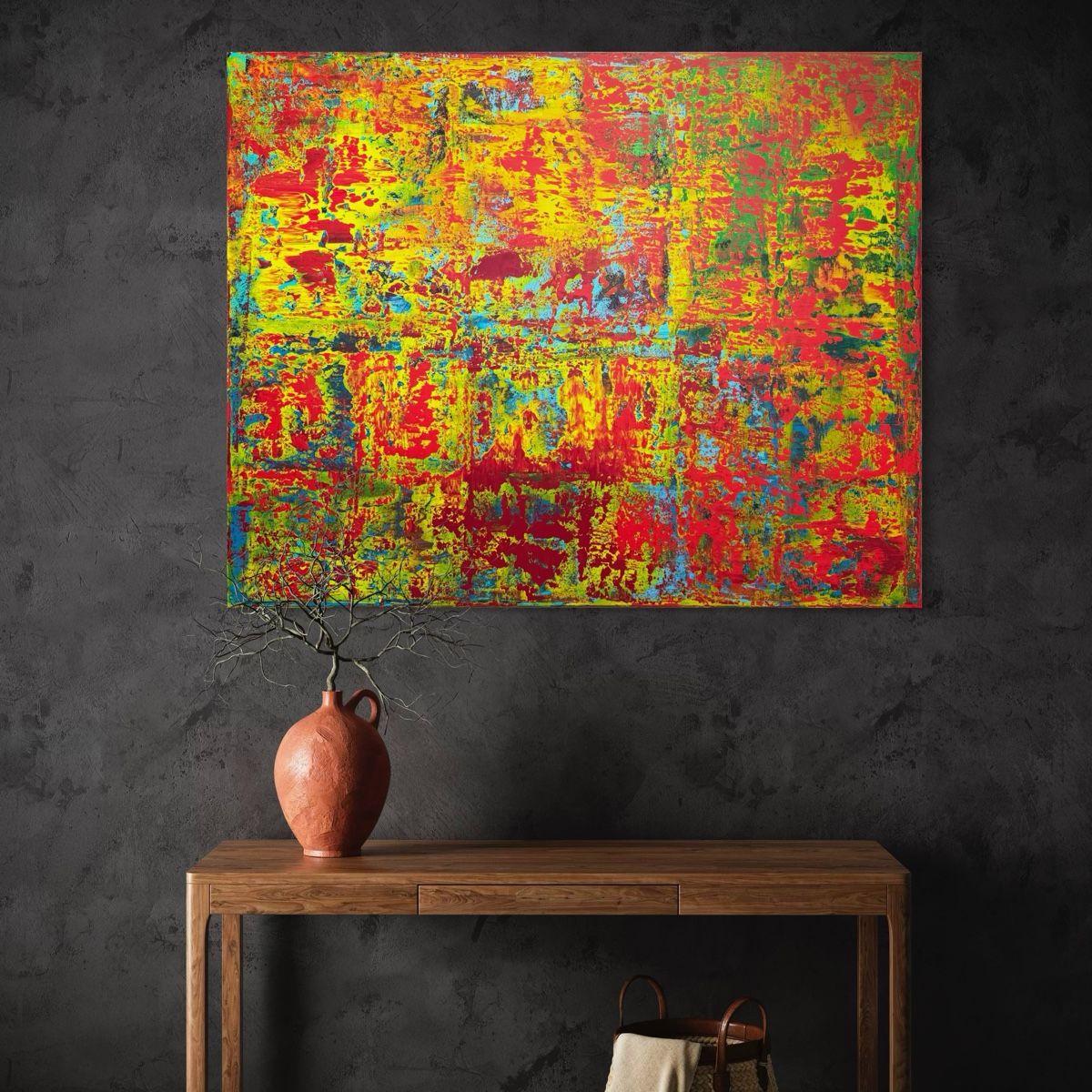 Gemälde: Original Gemälde, abstrakt, farbenfroh, einmalig! 150x120 cm – Neu und originalverpackt aus Berikon von home-artsch 6