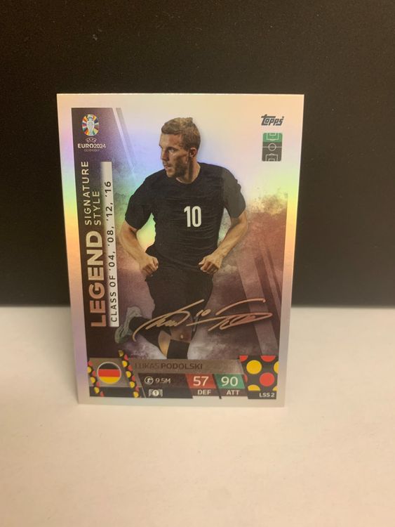 Topps Euro 2024 Lukas Podolski Legend Signature Style (Neu (gemäss ...