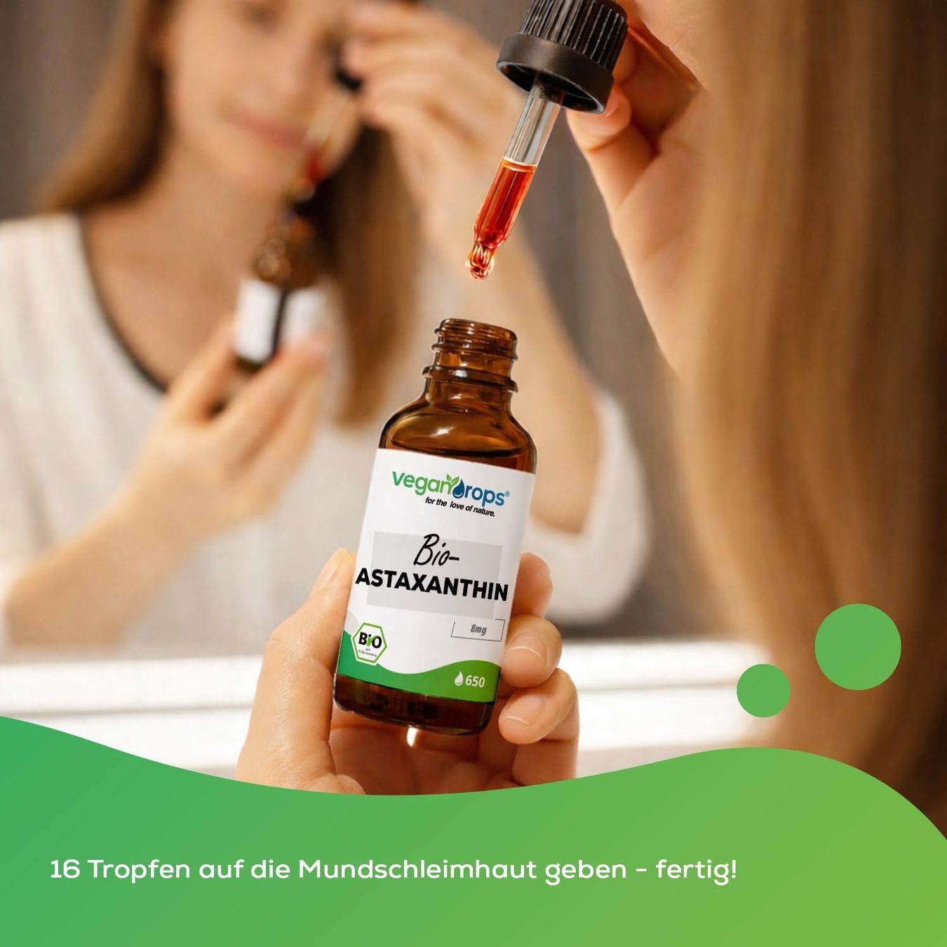 Cibi & Specialità: Astaxanthin Tropfen 8mg 30ml Vegan – Nuovo e nell'imballaggio originale da Suhr venduto da TradeMasters 2