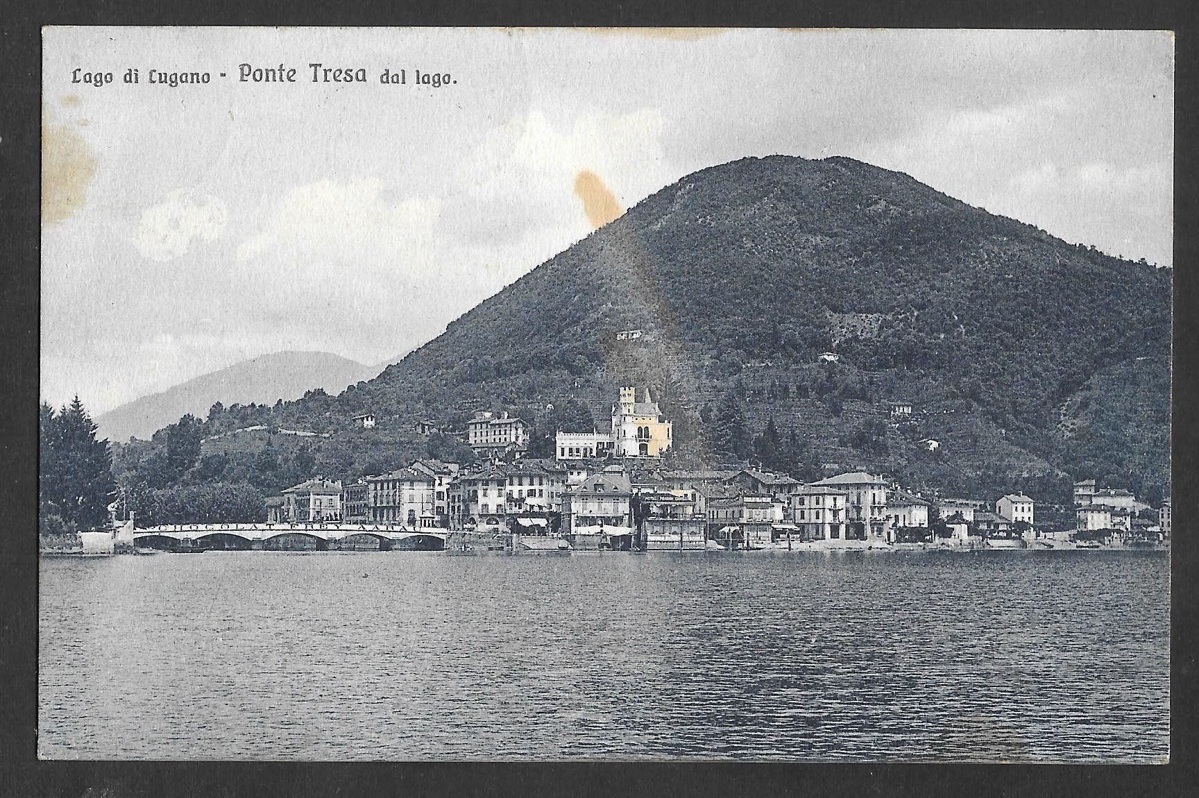 Ansichtskarten: Ponte Tresa vista da lago – Gebraucht aus Olten von clotaldi