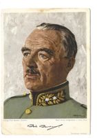 General Henri Guisan Oel-Gemälde von Viktor Rutz  2. WK 1940