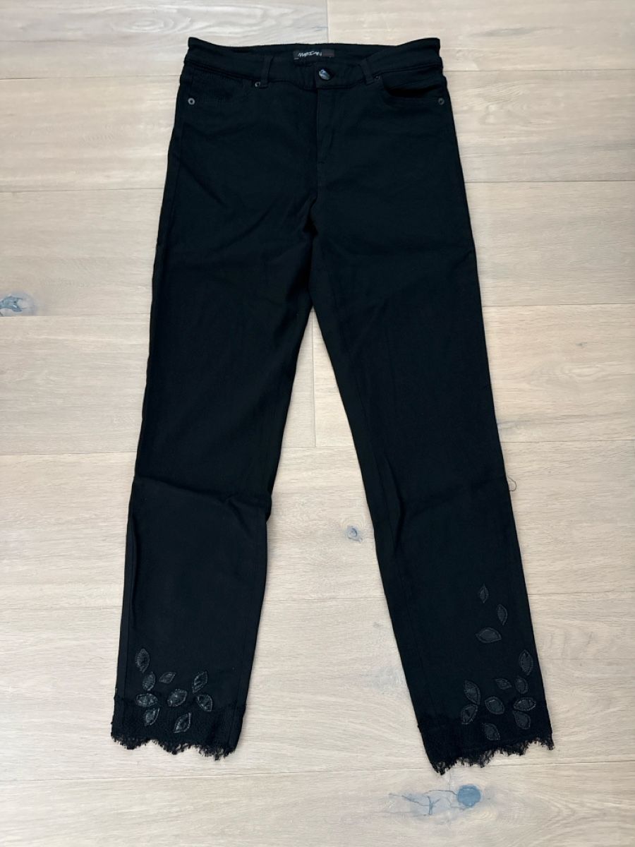 Marc Cain Pantaloni: Marc Cain Hose, Schwarz, Grösse N4 – Nuovo (secondo la descrizione) da Wittinsburg venduto da redrose296