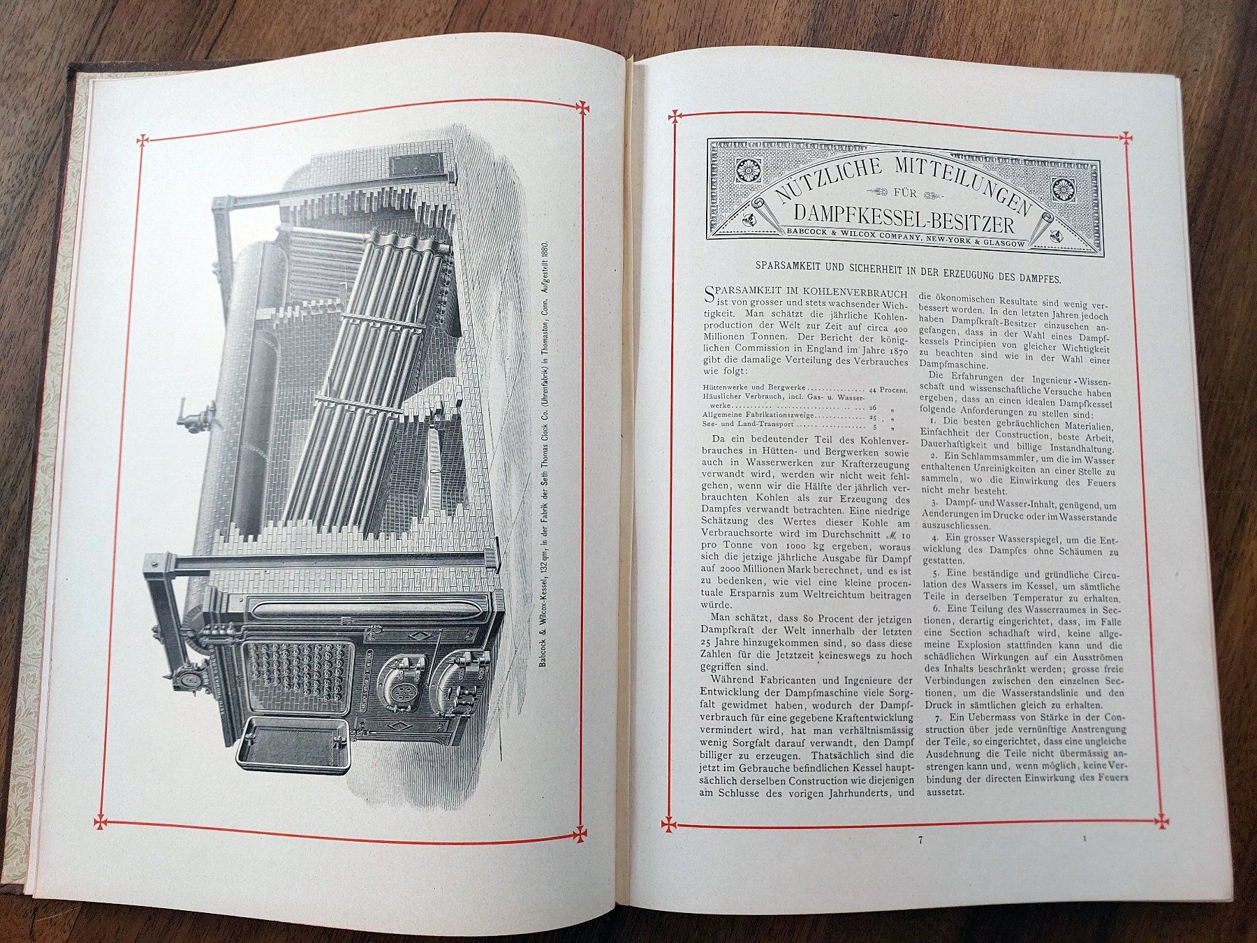 Libri: Antikes Buch Dampfmaschinen-Kessel Technik – Usato da Schönenwerd venduto da Steidi 1