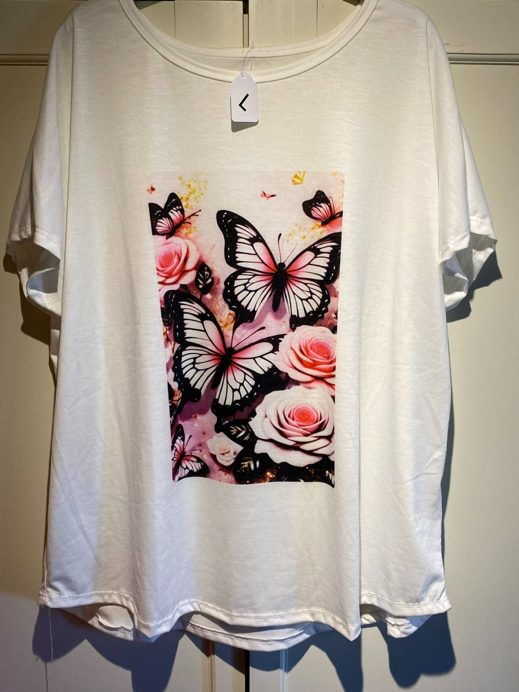 T-shirt: KURZARM SHIRT SCHMETTERLINGE,DAMEN – Nuovo e nell'imballaggio originale da Meienried venduto da ManuelaBoutique 3