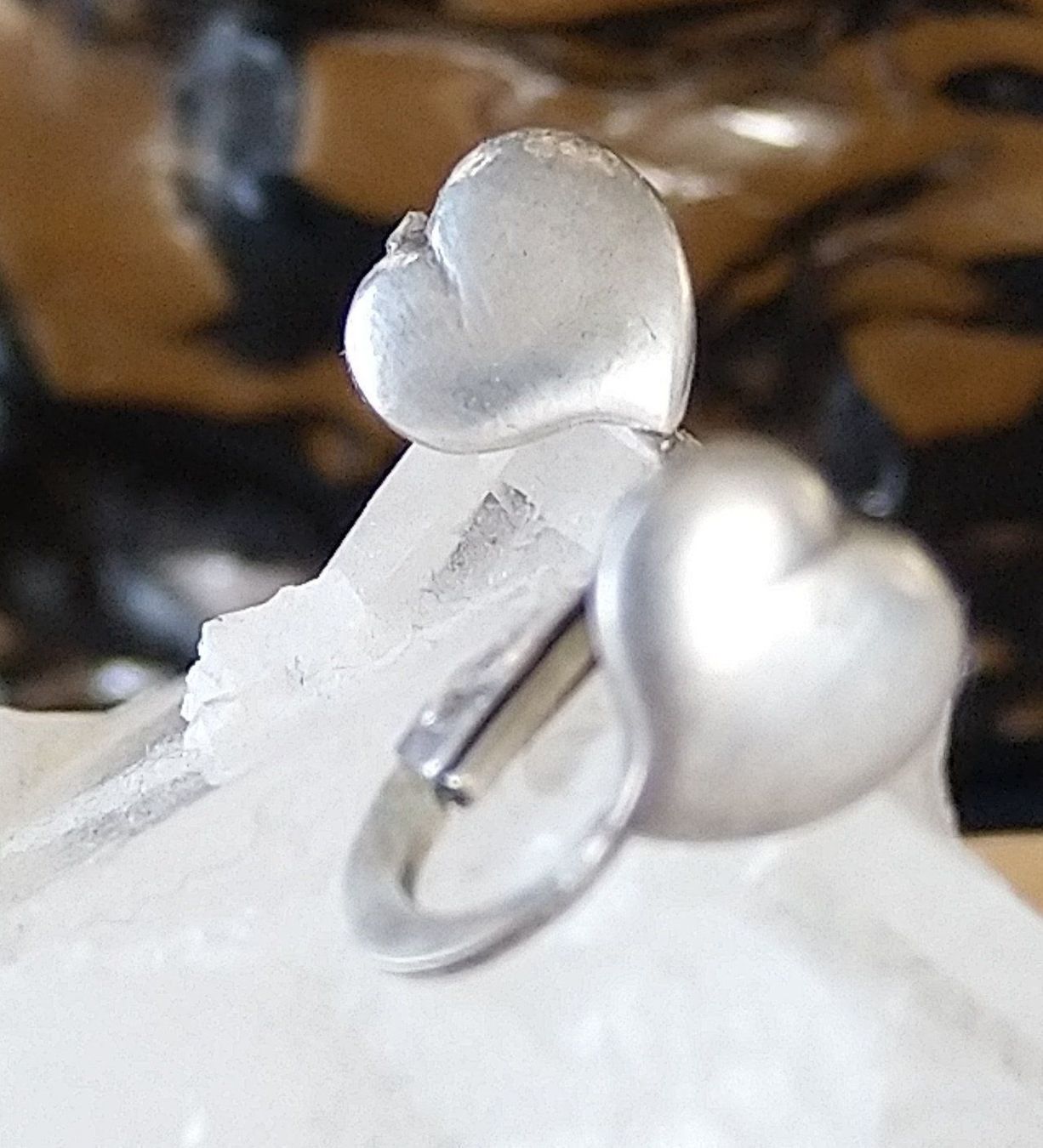 Ohrringe & -stecker: OHRRINGE IN 800 925 SILBER CLIPS HERZ – Gebraucht aus Romanshorn von BoutiqueA 4