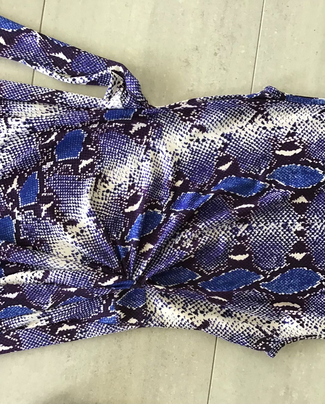 Diane von Furstenberg Vestiti: DVF New Della Python-Print Dress Blau, Seide, Gr.34 – Usato da frasnacht venduto da swimm02 1