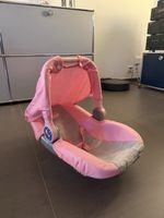Baby Auto-Puppensitz rosa grau gebrauchter Zustand
