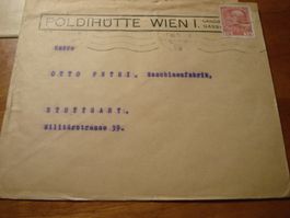 Brief Österreich um 1910, Poldi-Hütte Wien + Kladno