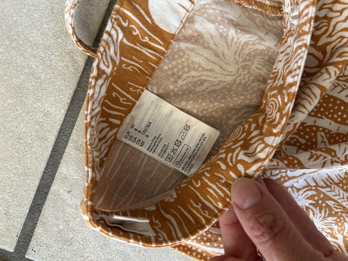 H&M Gonne: Wunderschöner Wickeljupe, GR. 40 Leinen – Usato da Steffisburg venduto da betsysclassics 2