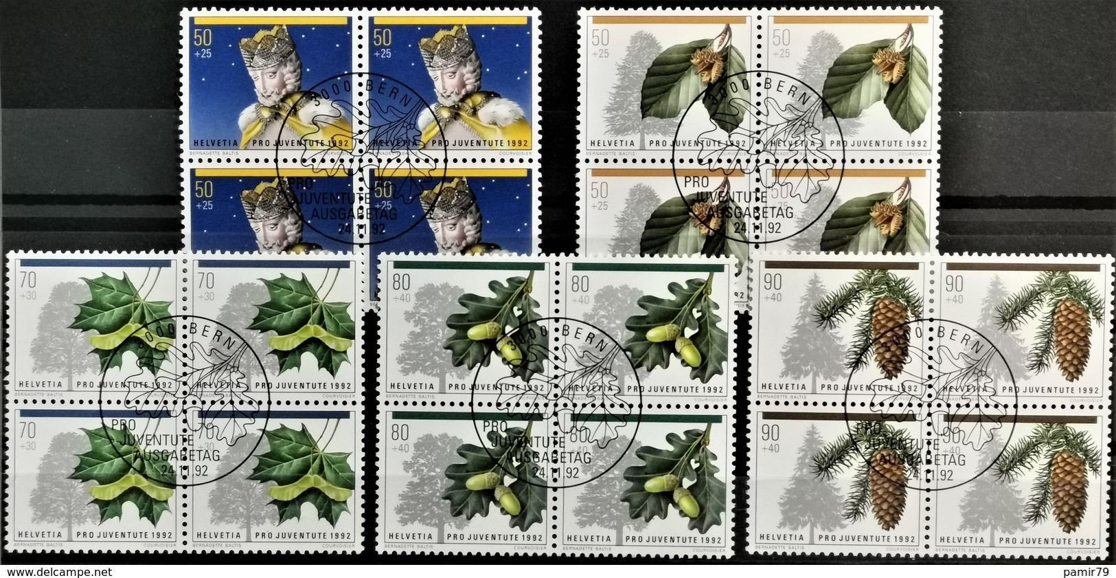 Alle Briefmarken: 1992 PJ Weihnachtsmarken Viererblock ET – Neu (gemäss Beschreibung) aus Dübendorf von goeggi79