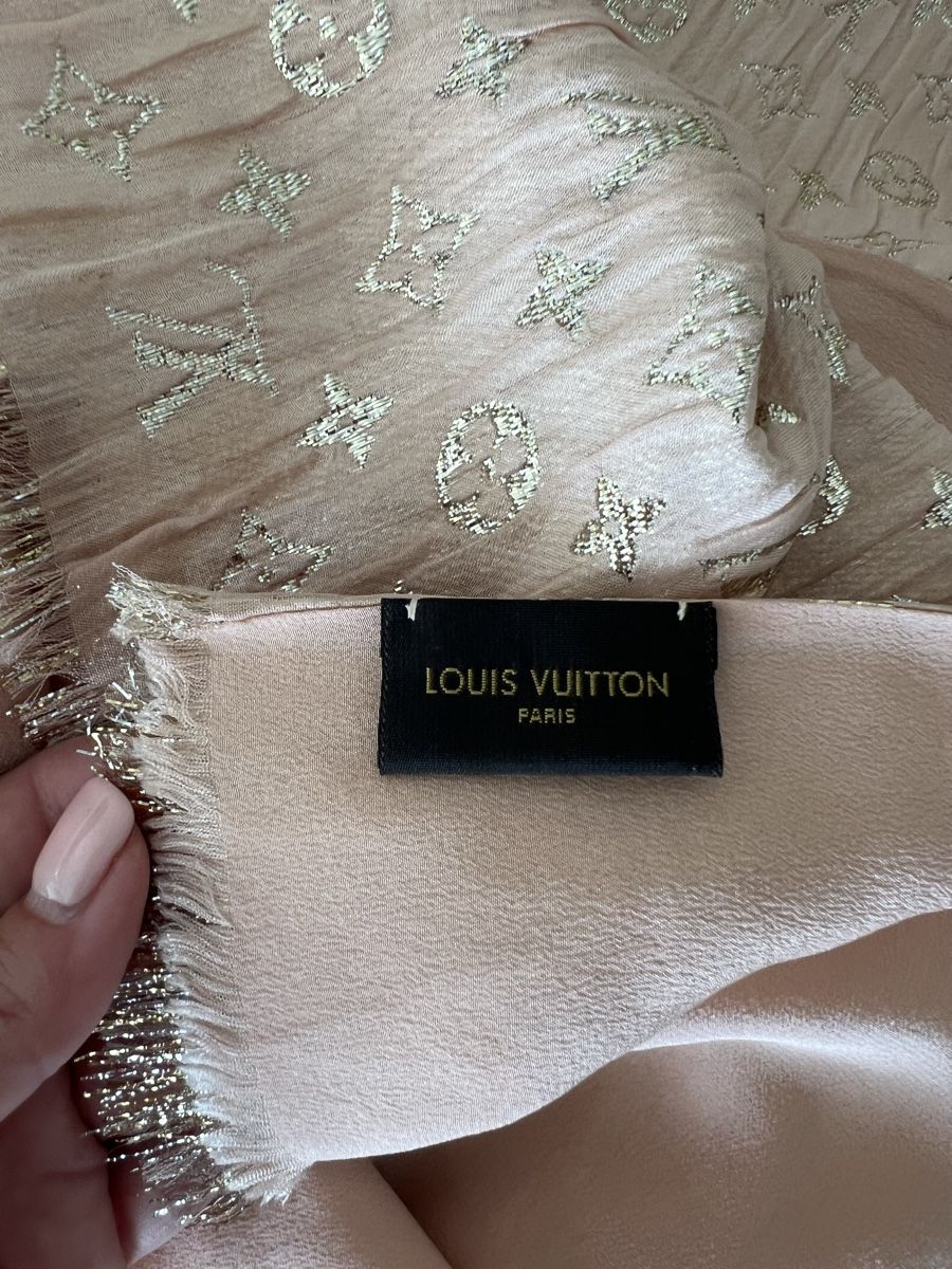 Louis Vuitton Foulard & Sciarpe: Louis Vuitton Silk & Lurex Shawl, Limited Edition – Nuovo (secondo la descrizione) da Pully venduto da opa_k78q 3