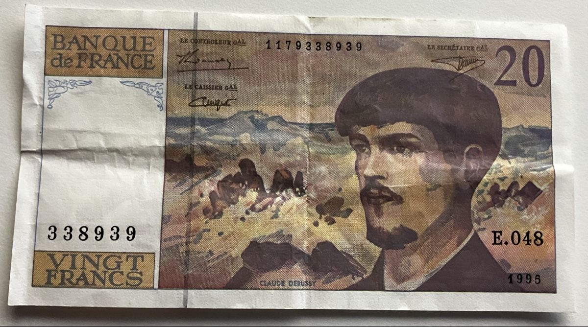 Banconote: Frankreich 20 Francs 1995 – Usato da Algetshausen venduto da Carrhard