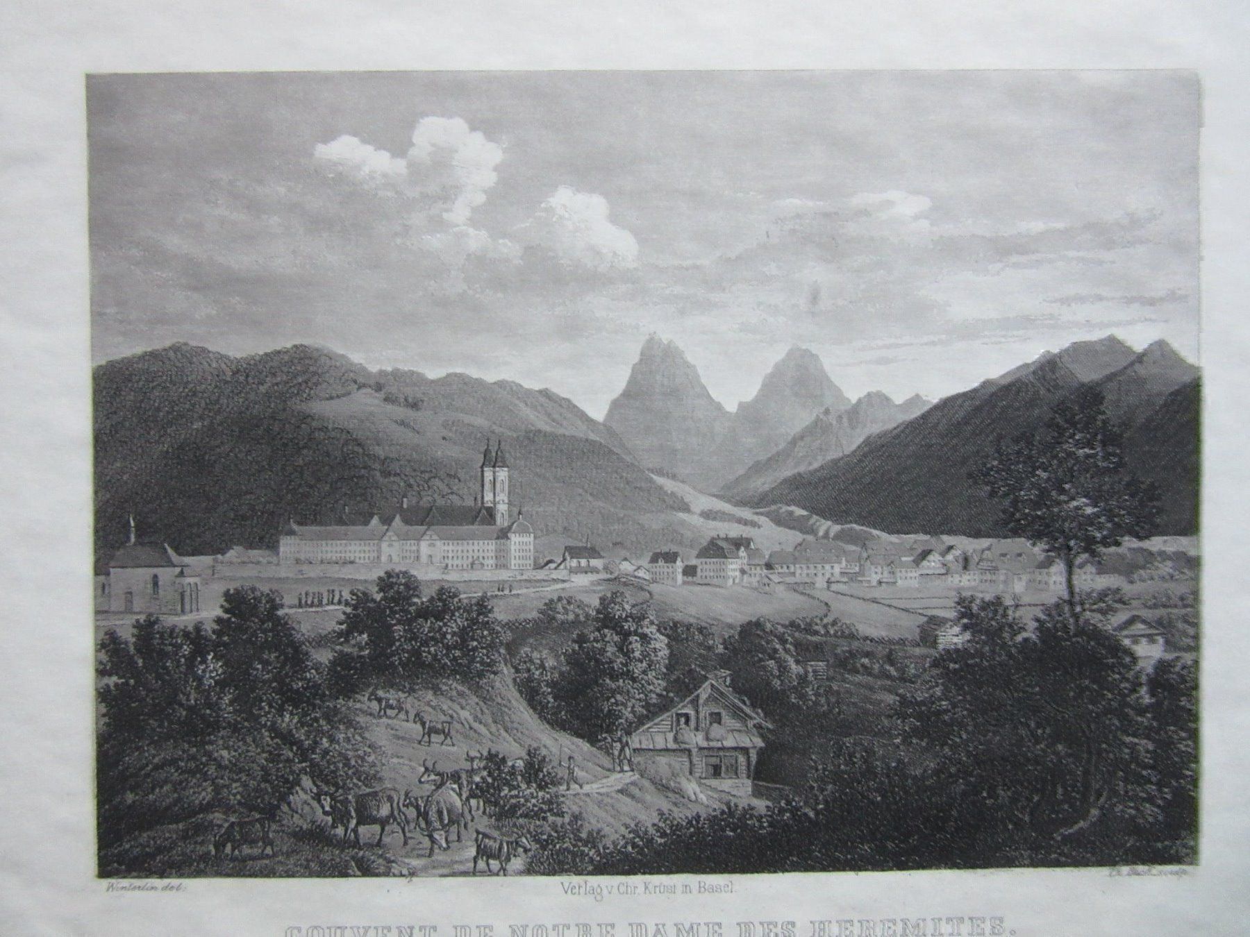 Incisioni: EINSIEDELN STAHLSTICH – Usato da Gersau venduto da grafik-kunst